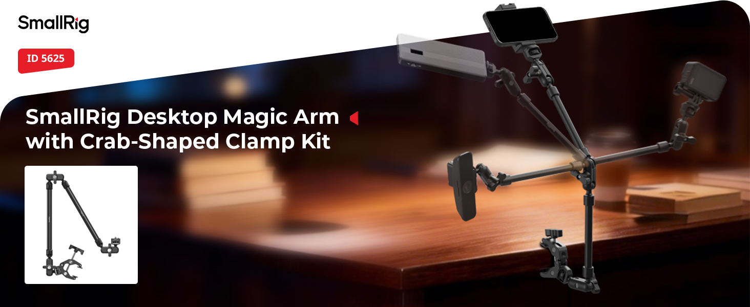 Desktop Magic Arm & Crab-Shaped Clamp Kit | MagSafe