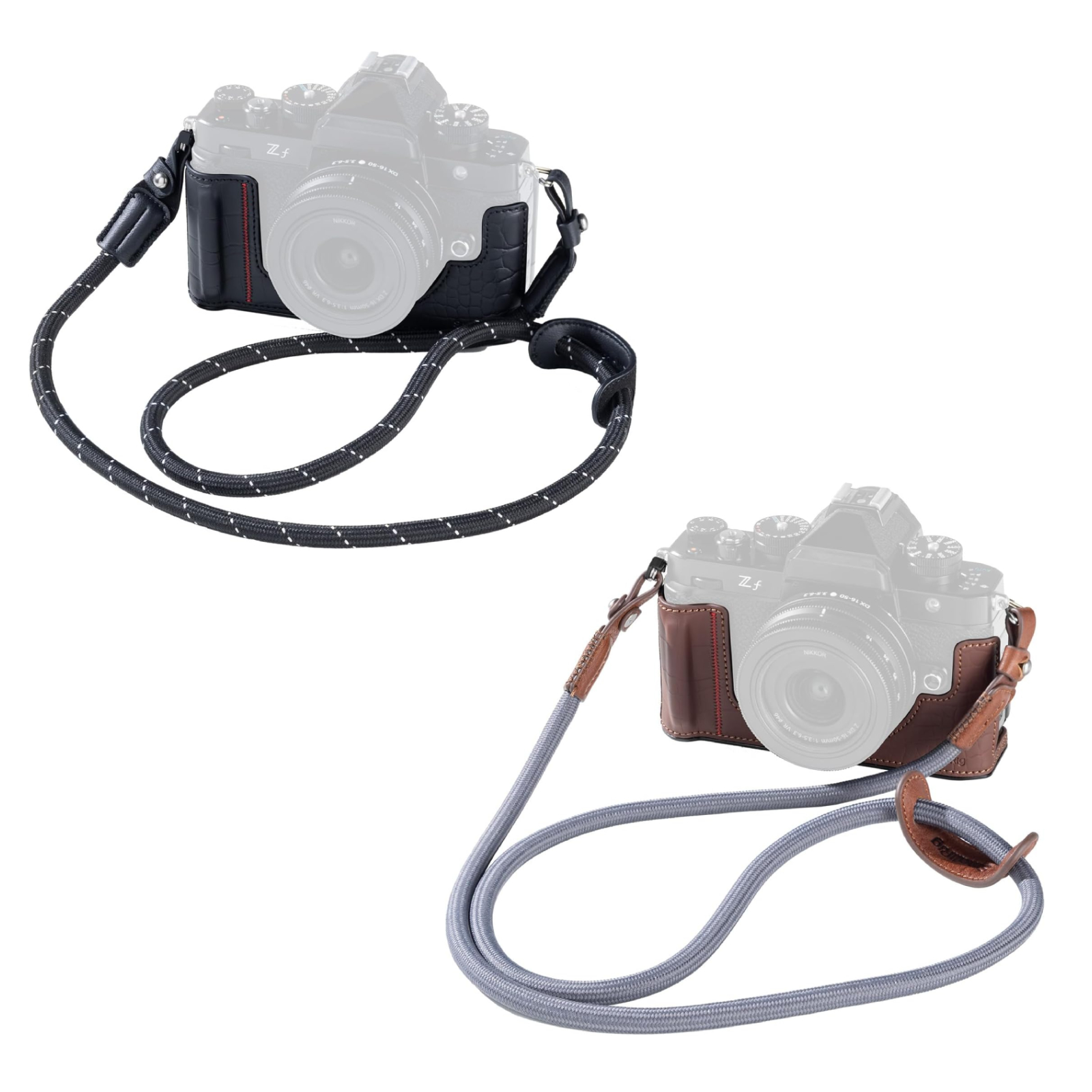 Z f Leather Case Kit | Retro Grip, Strap | Black & Brown