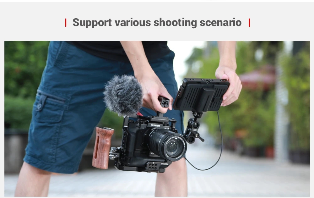 Camera Cage for Fujifilm X-T2 X-T3 w/ Grip | Pro Video Tools
