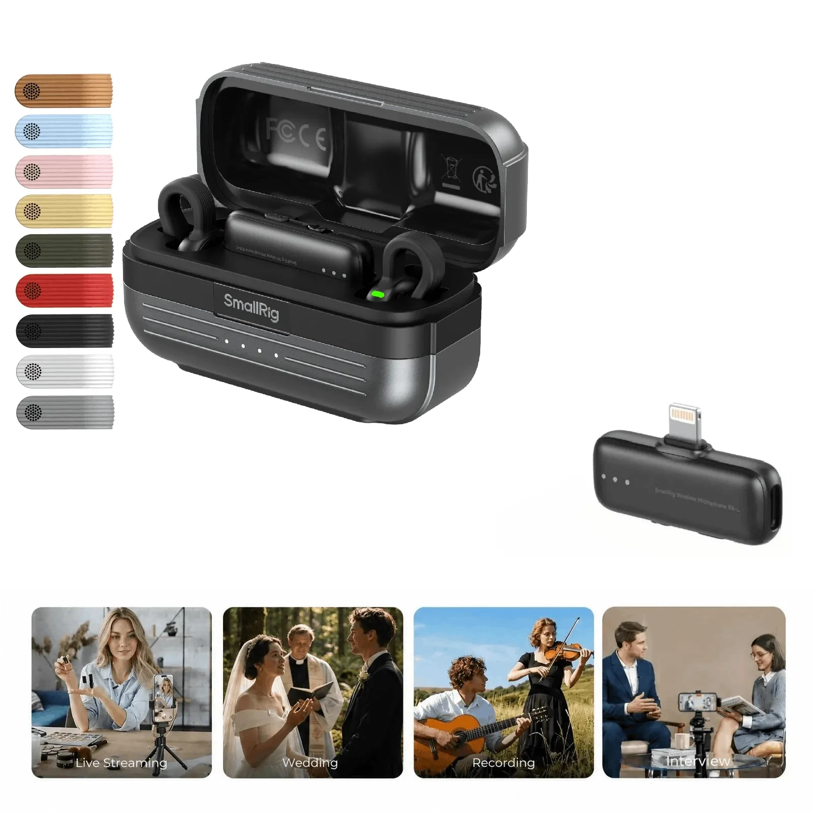 S70 Wireless Microphone | Ultra-Thin | 984ft Range | SmallRig